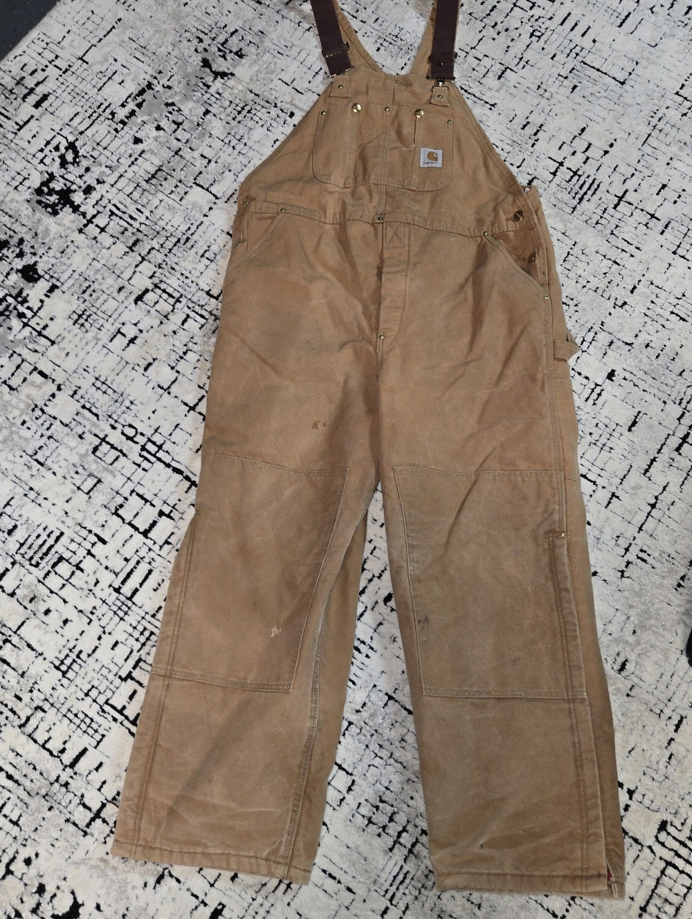 Carhartt Vintage Double Knee Mens overalls size L Grunge style work wear
